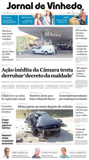 Jornal De Vinhedo Sabado 19 De Maio De 2018 Edic 1694