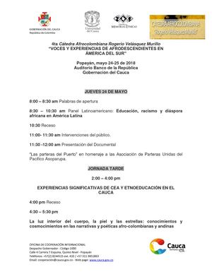 Agenda Cauca dedica una semana a la Afrocolombianidad
