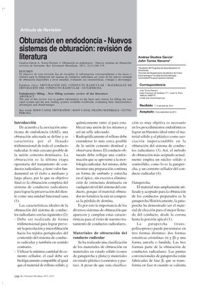 Obturacion En Endodoncia