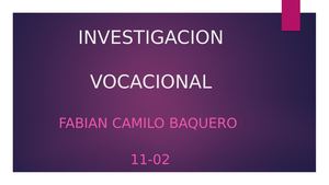 Ficha De Investigacion Vocacional Fabian Baquero
