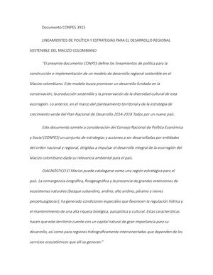 Documento Conpes 3915