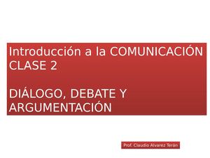 Diálogo Y Debate