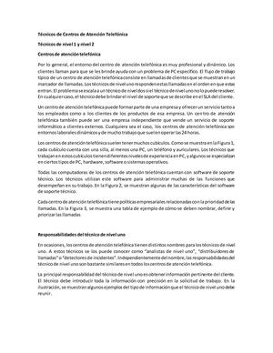 Técnicos De Centros De Atención Telefónica