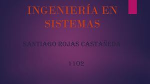Ingeniería En Sistemas