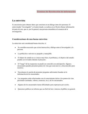 Técnicas De Rec Exp