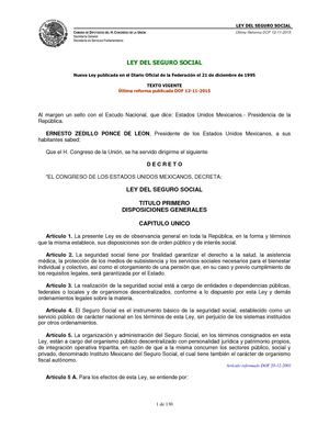 Ley del Seguro Social