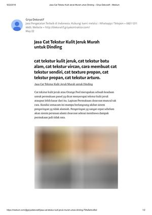 Jasa Cat Tekstur Kulit Jeruk Murah Untuk Dinding