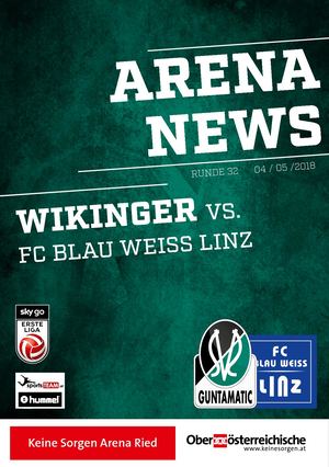 ARENA NEWS Wikinger vs. FC Blau Weiss Linz