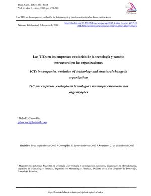 Evolución De La Tecnología