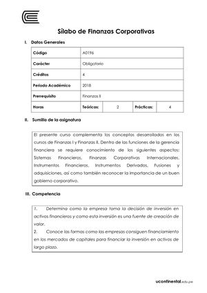 A0196 Silabo Finanzas Corporativas