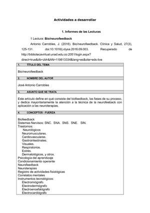 Psicofisiología de los Procesos cognitivos