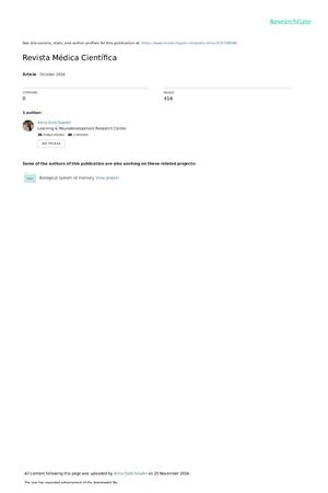 Revista Medicina Cientifica