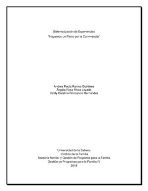 Hagamos Un Pacto Por La Convivencia Revista