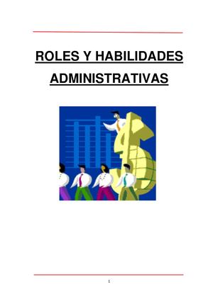 Roles Y Habiilidades Administrativas