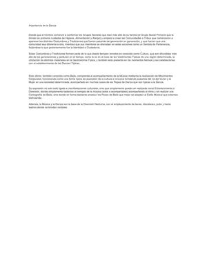 Importancia De La Danza