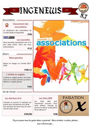 Ingenews - Mai - numéro 7 - 2017-2018