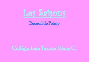 Poèmes 6e C. Les Saisons
