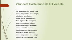 Vilancete Castelhano De Gil Vicente