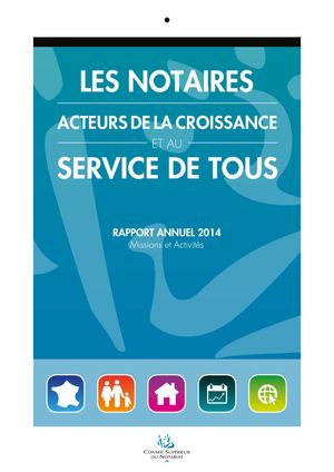 Rapport annuel 2014
