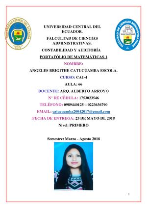 Portafolio De Matemáticas 1