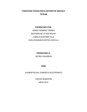 Elementos Del Comercio Electrónico