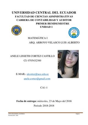 Materia de la Unidad