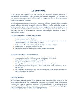 Entrevista Y Encuesta