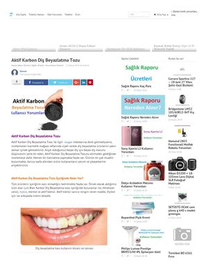 Aktif Karbon Diş Beyazlatma Tozu