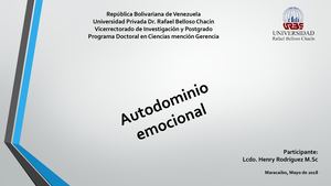Autodominio Emocional