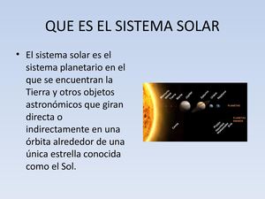 Que Es El Sistema Solar