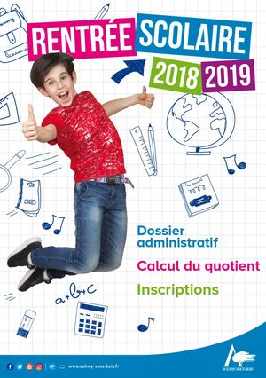 Guide de la rentrée scolaire 2018 - 2019
