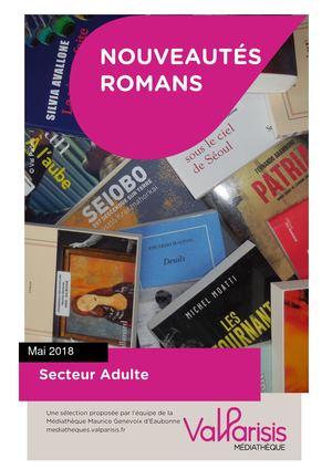 Nouveautés romans mai 2018- Eaubonne