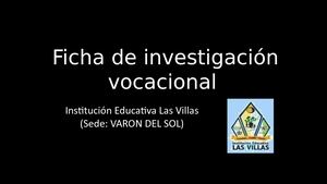 Ficha De Investigación Vocacional (1)
