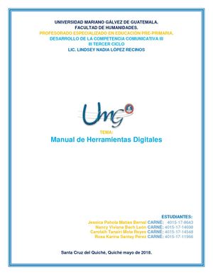 Manual De Herramientas Digitales