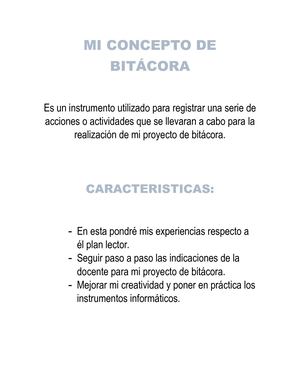 Mi Concepto De Bitácora Hoja 1 Ana