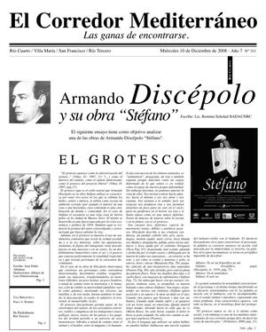 Armando Discépolo Y Su Obra Stéfano (El Corredor Mediterráneo)