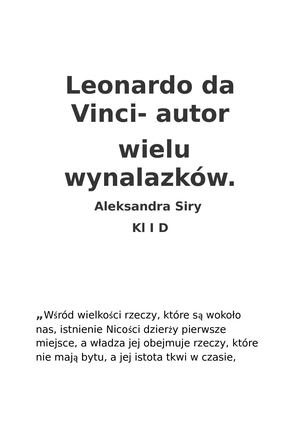 Leonardo Da Vinci