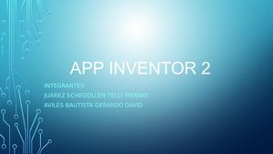 App INVENTOR 2