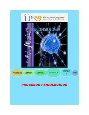 PSICOFISIOLOGÍA DE LOS PROCESOS PSICOLÓGICOS