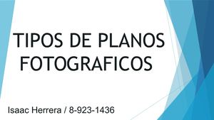 Tipos De Planos Fotograficos