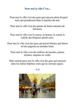 Adja Gueye Poème Sur La Ville