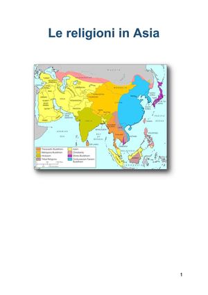 Le Religioni In Asia Credo e Ingerenze nella Vita Quotidiana 2 B Tecnico: