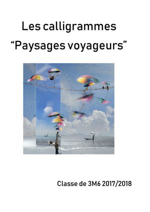calligramme paysages voyageurs