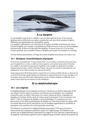 La Delphinothérapie