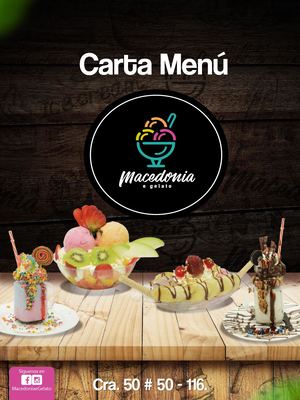 Carta Menú macedonia AF