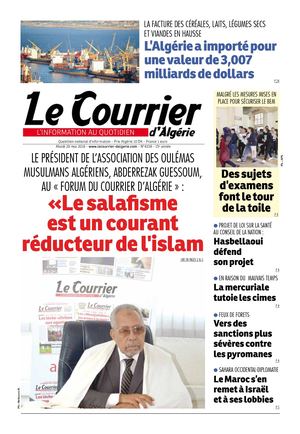 Le Courrier D'Algérie Du Mardi 29 Mai 2018