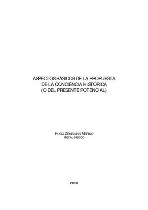 Conciencia Historica Zemelman