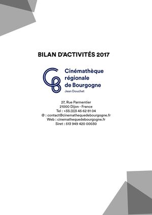 Bilan Activités 2017
