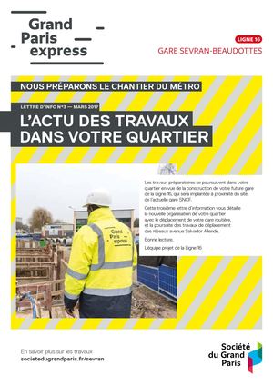 Lettre d'Infos Riverains Sevran-Beaudottes