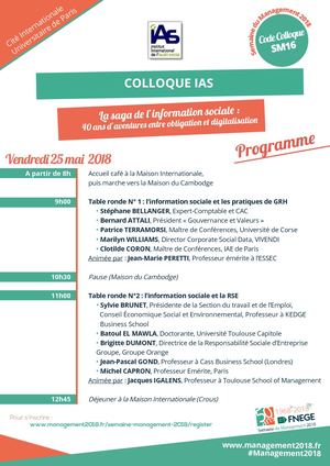 Institut de l'Audit Social-Programme 25 5 2018